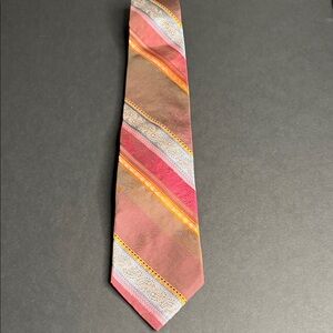 Joseph Abboud Elegant Multicolor Striped Silk Men's Tie